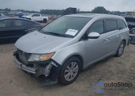 2015 Honda Odyssey Ex-L from USA, damaged, VIN 5FNRL5H69FB001467